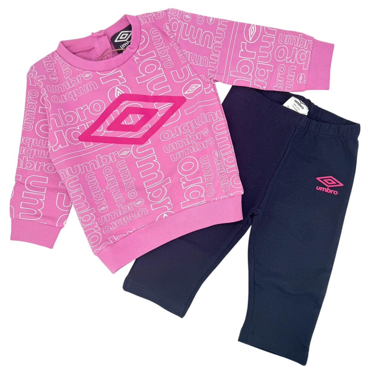 Umbro Baumwoll-Trainingsanzug Baby Mädchen