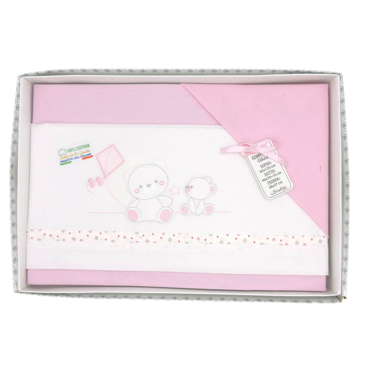 Komplettes Wiegen-/Kinderbett-Set, 100 % Baumwolle