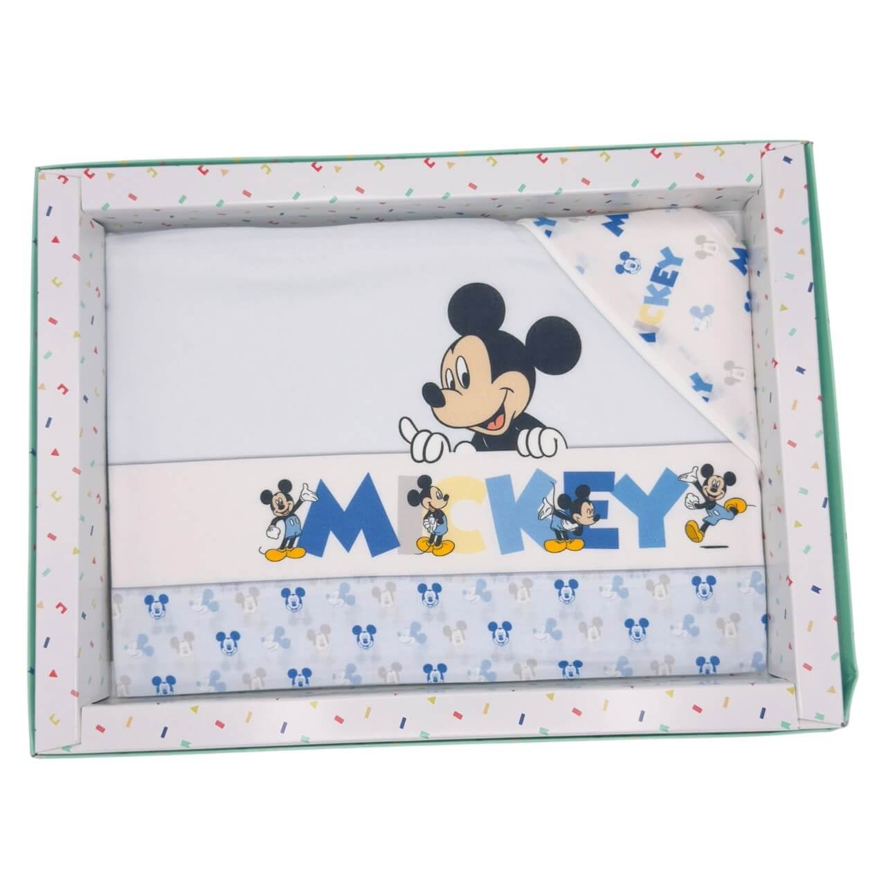 Mickey Mouse Disney Kinderbett-Set, 100 % Baumwolle