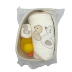 4-teiliges Badezimmerset Raupe Raupe