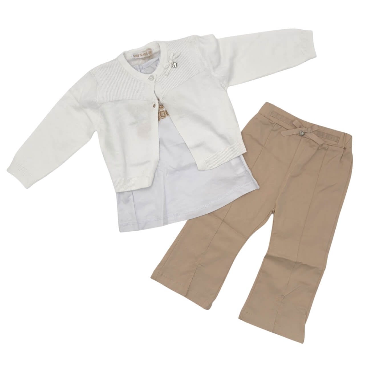 3-teiliges Baumwoll-Baby-Mädchen-Set