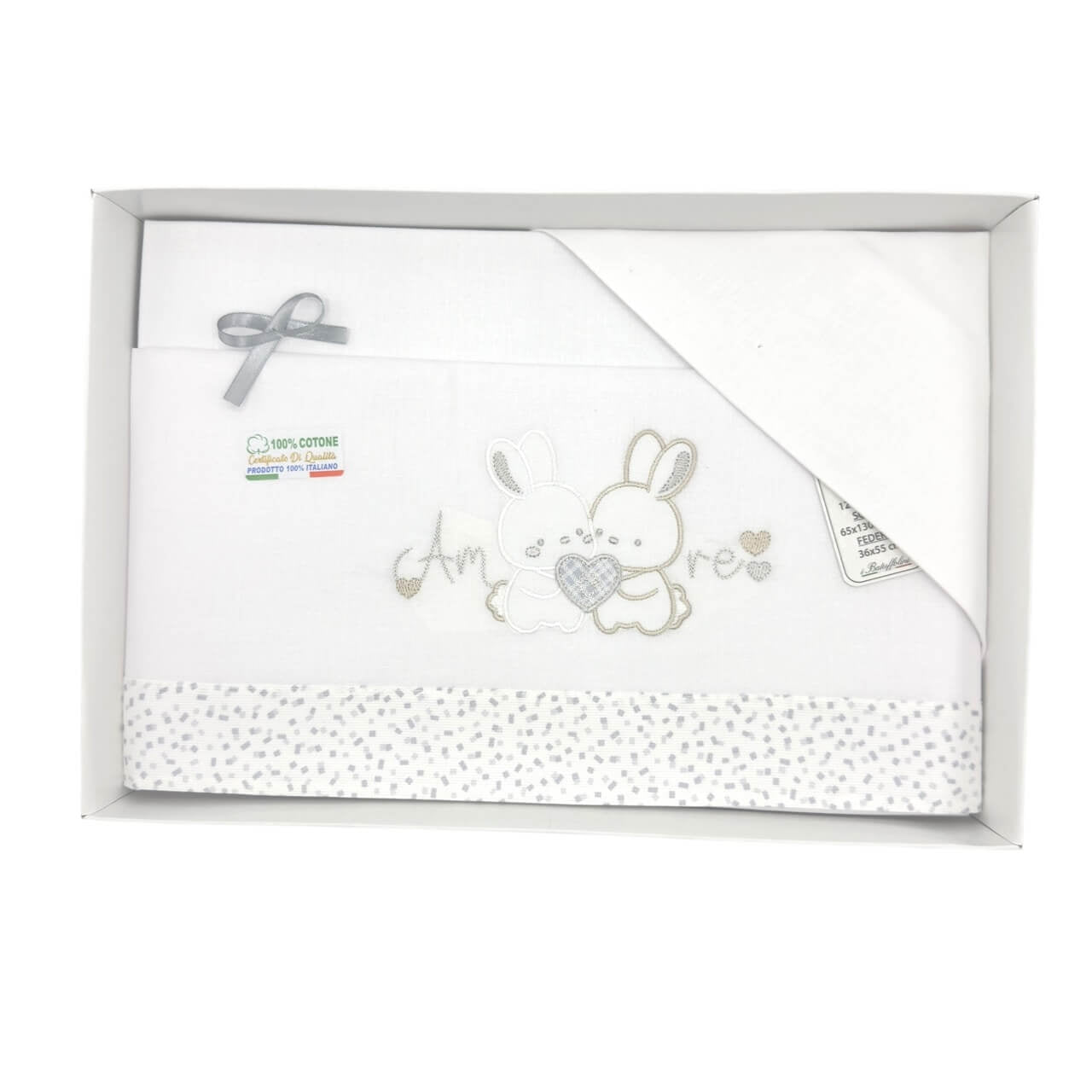 Komplettes Wiegen-/Kinderbett-Set, 100 % Baumwolle