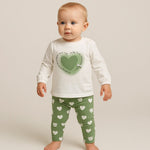 Baby-Mädchen-Baumwoll-Outfit
