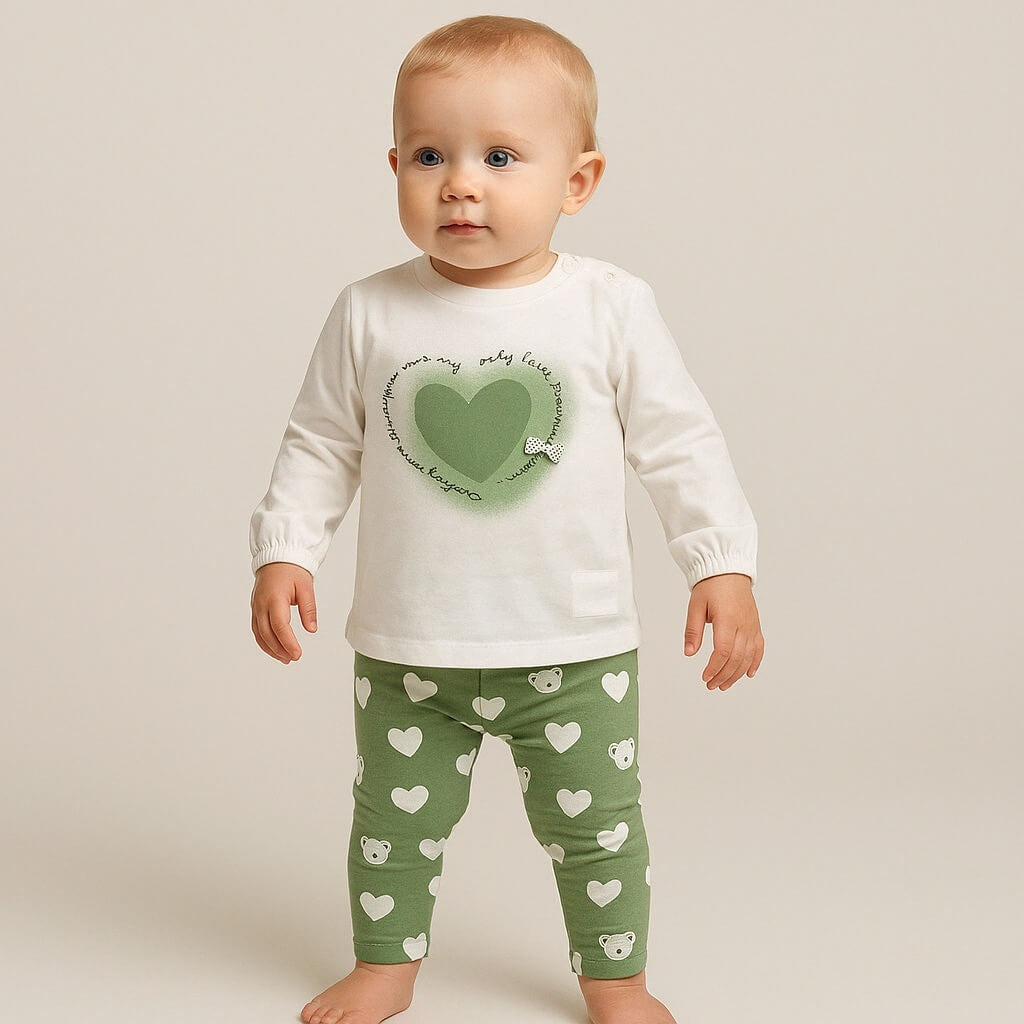 Baby-Mädchen-Baumwoll-Outfit