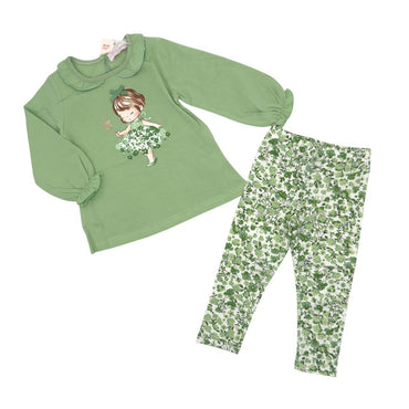 Baby-Mädchen-Baumwoll-Outfit
