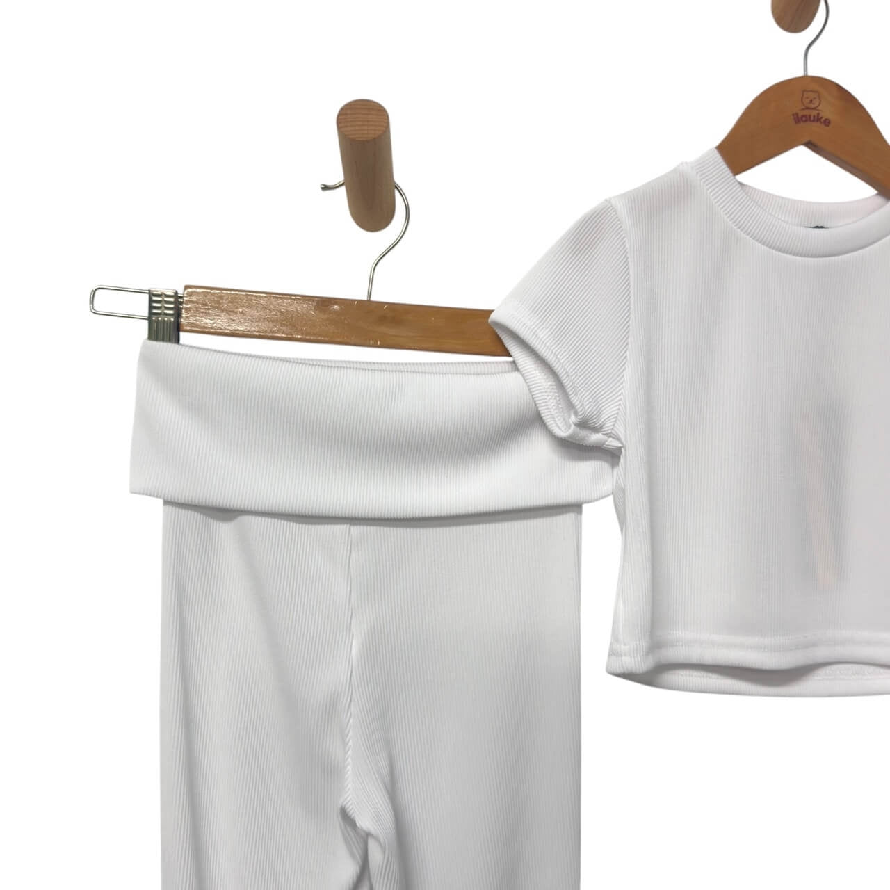 Geripptes Baby-Mädchen-Set