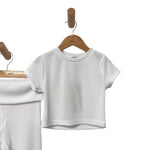 Geripptes Baby-Mädchen-Set