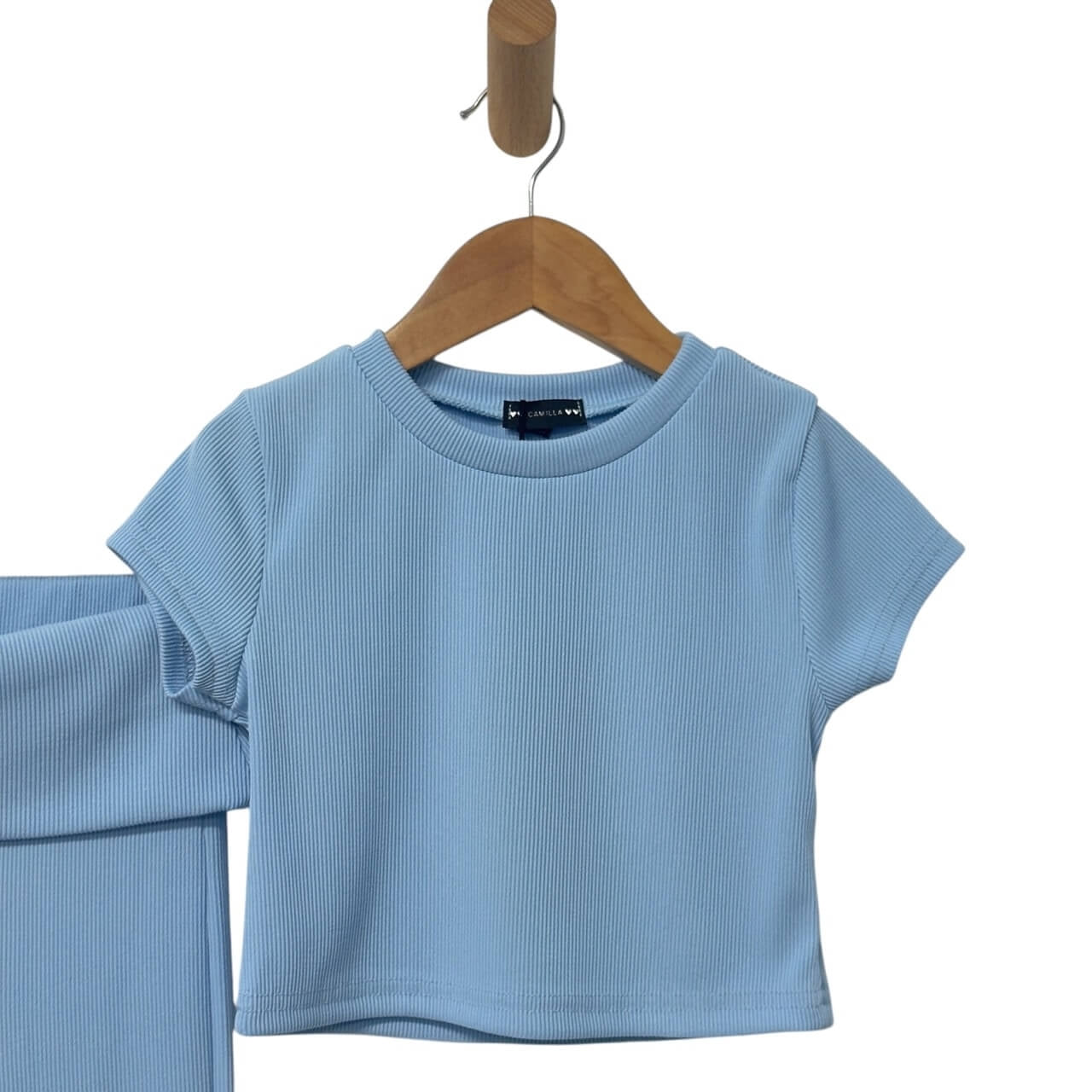Geripptes Baby-Mädchen-Set