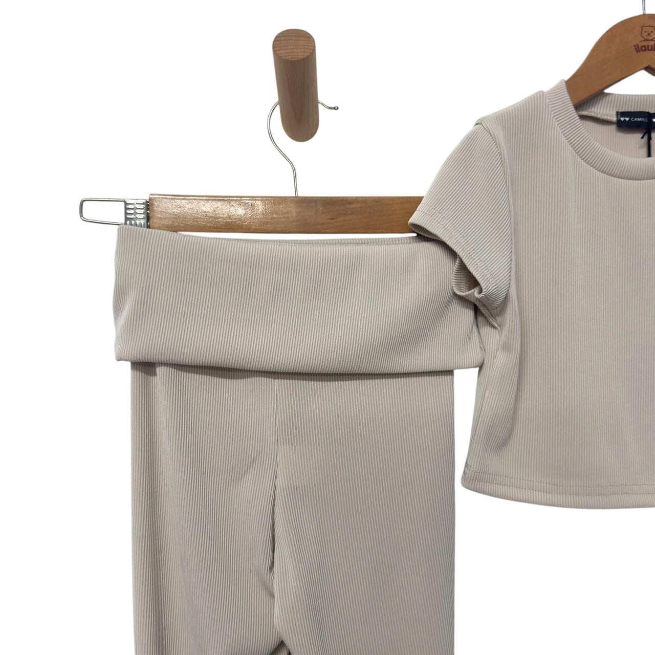 Geripptes Baby-Mädchen-Set