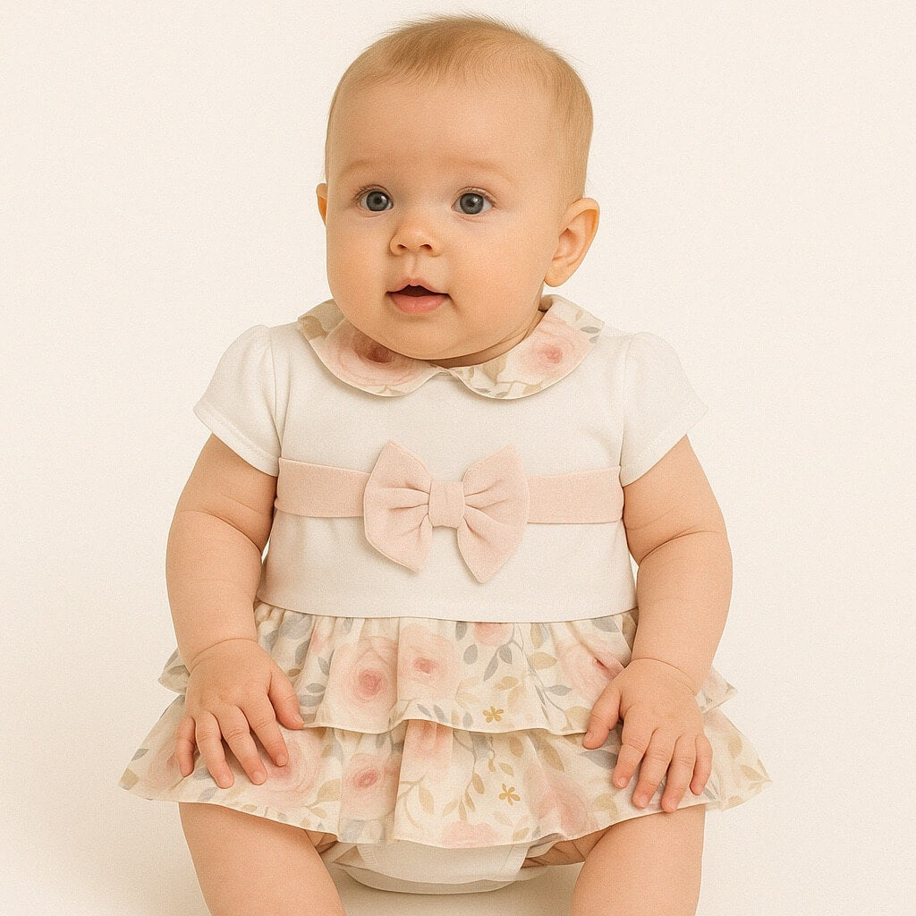 Stramplerkleid aus Baumwolle für Babys (Mädchen)
