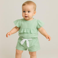 Baby-Mädchen-Baumwoll-Outfit