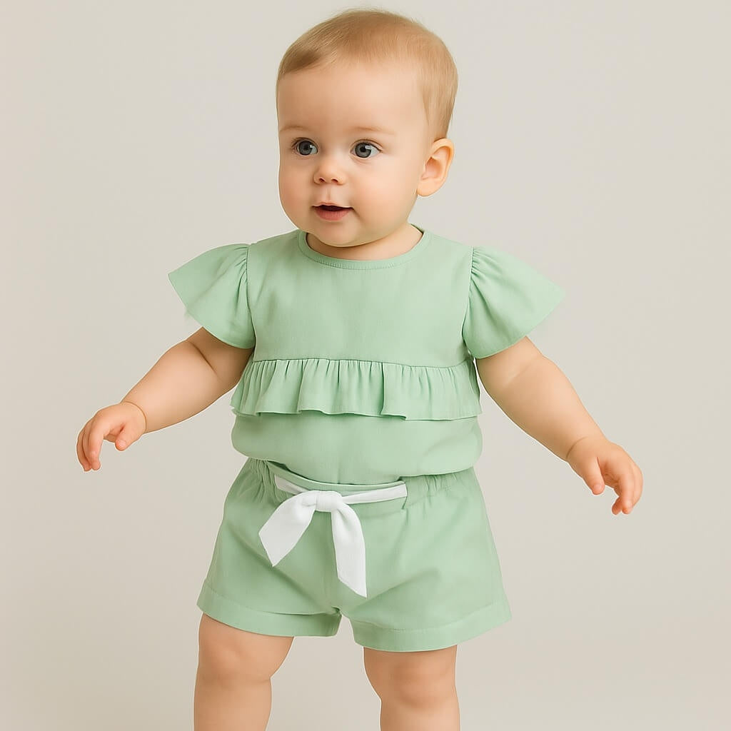 Baby-Mädchen-Baumwoll-Outfit