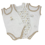 3-teiliges Tanktop aus 100 % pastellfarbener Baumwolle