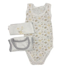 3-teiliges Tanktop aus 100 % pastellfarbener Baumwolle