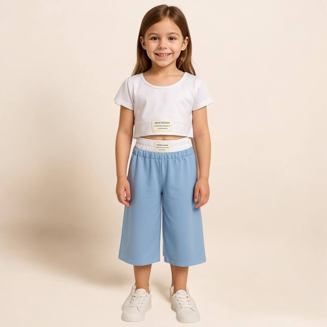 Baby-Mädchen-Outfit aus Baumwolle