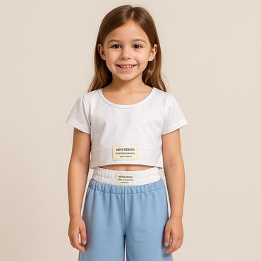 Baby-Mädchen-Outfit aus Baumwolle