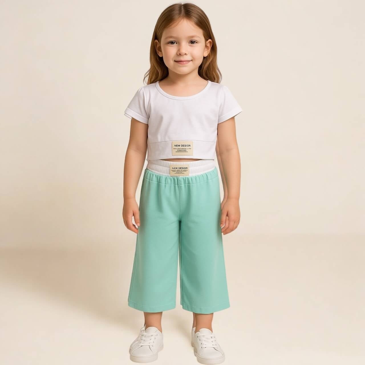 Baby-Mädchen-Outfit aus Baumwolle