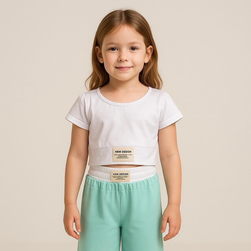 Baby-Mädchen-Outfit aus Baumwolle
