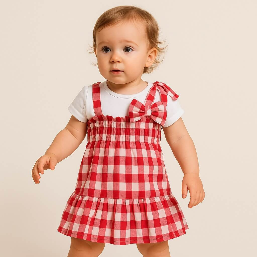 Baby-Mädchen-Baumwollkleid