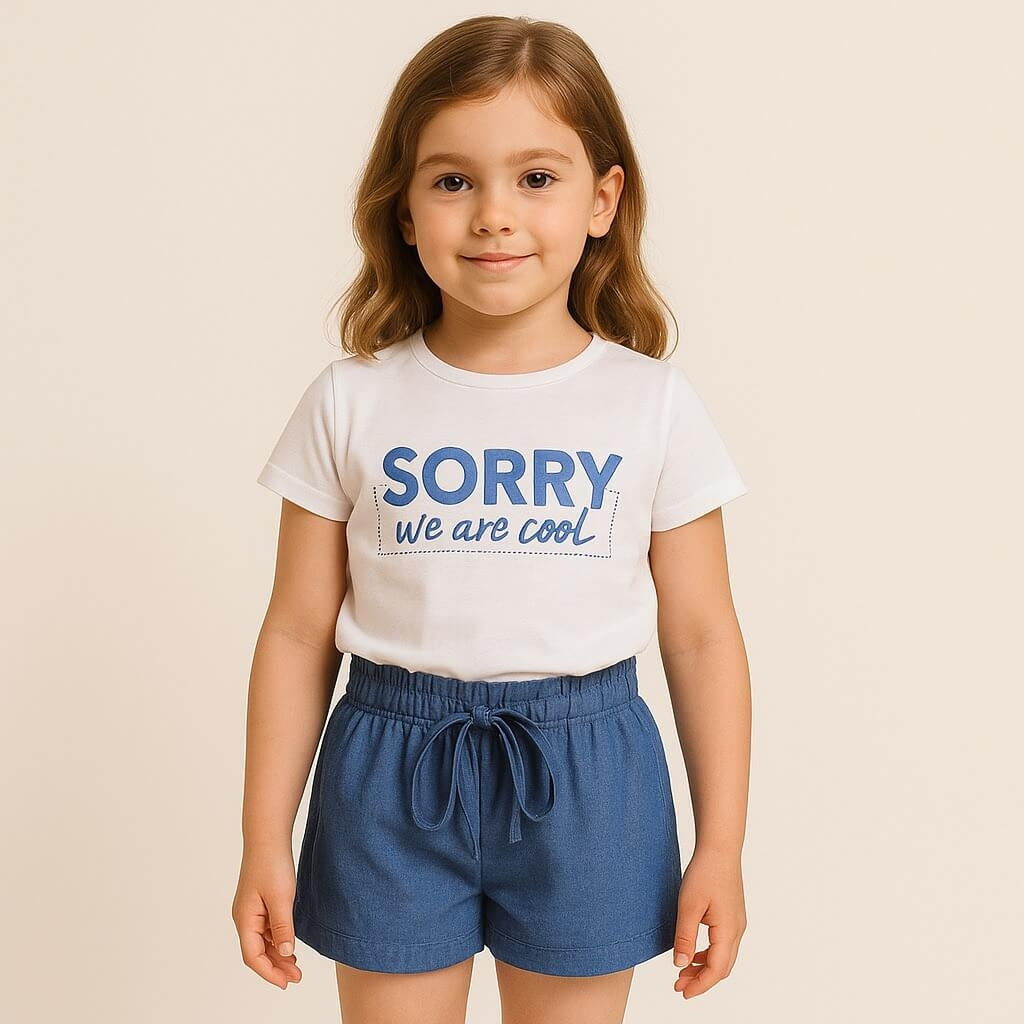Baby-Mädchen-Outfit aus Baumwolle