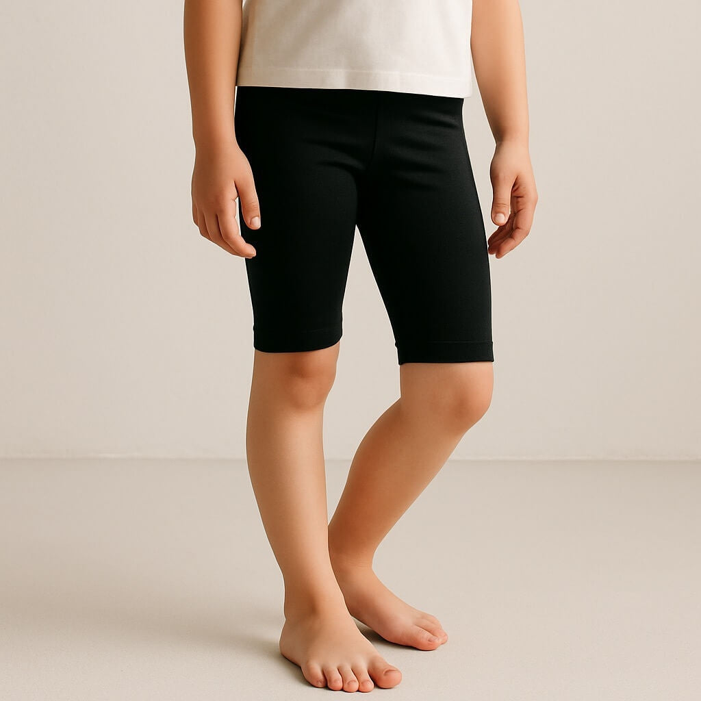 Kurze Leggings für Mädchen aus Baumwolle