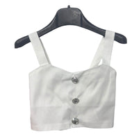 Completo Bambina Top con Bottoni e Pantalone