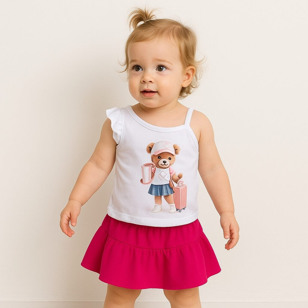 Baby-Mädchen-Baumwoll-Outfit