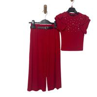Geripptes Baby-Mädchen-Set