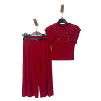 Geripptes Baby-Mädchen-Set