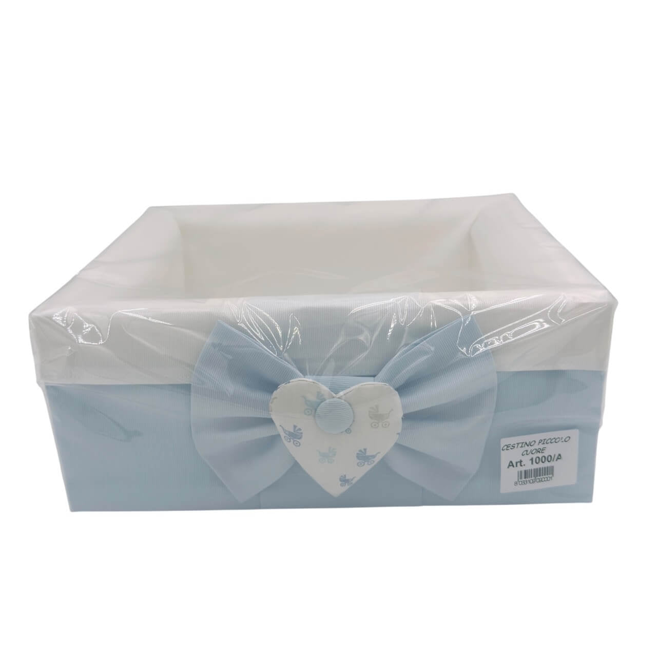 Babykorb – Mit Schleife und gesticktem Herz