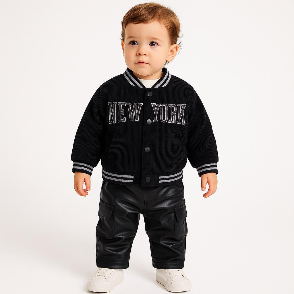 3-teiliges Baby-Outfit mit Jacke