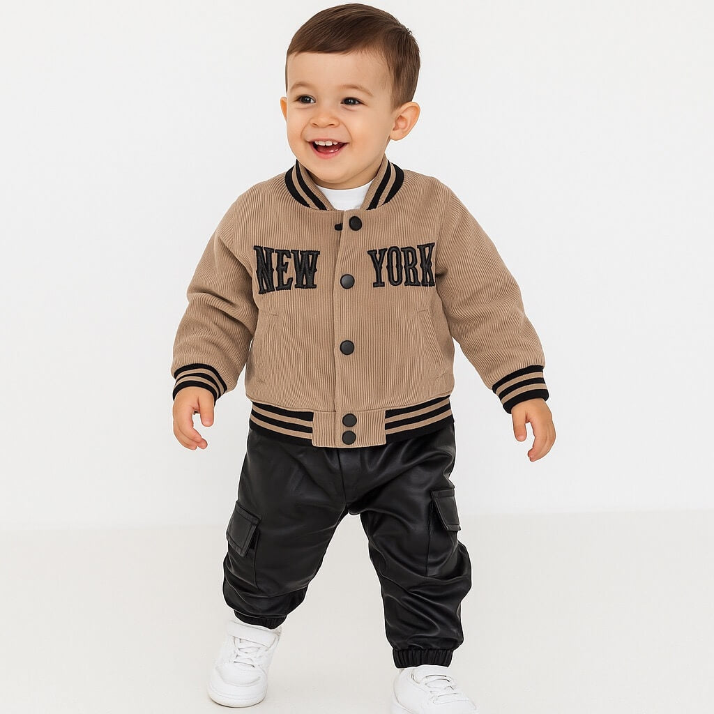 3-teiliges Baby-Outfit mit Jacke