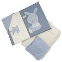 Komplettes Bettwäscheset + abnehmbare Bettdecke + Kinderwagen-Kissenbezug