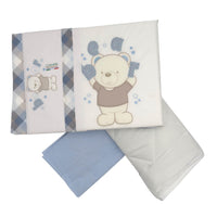 Komplettes Bettwäscheset + abnehmbare Bettdecke + Kinderwagen-Kissenbezug