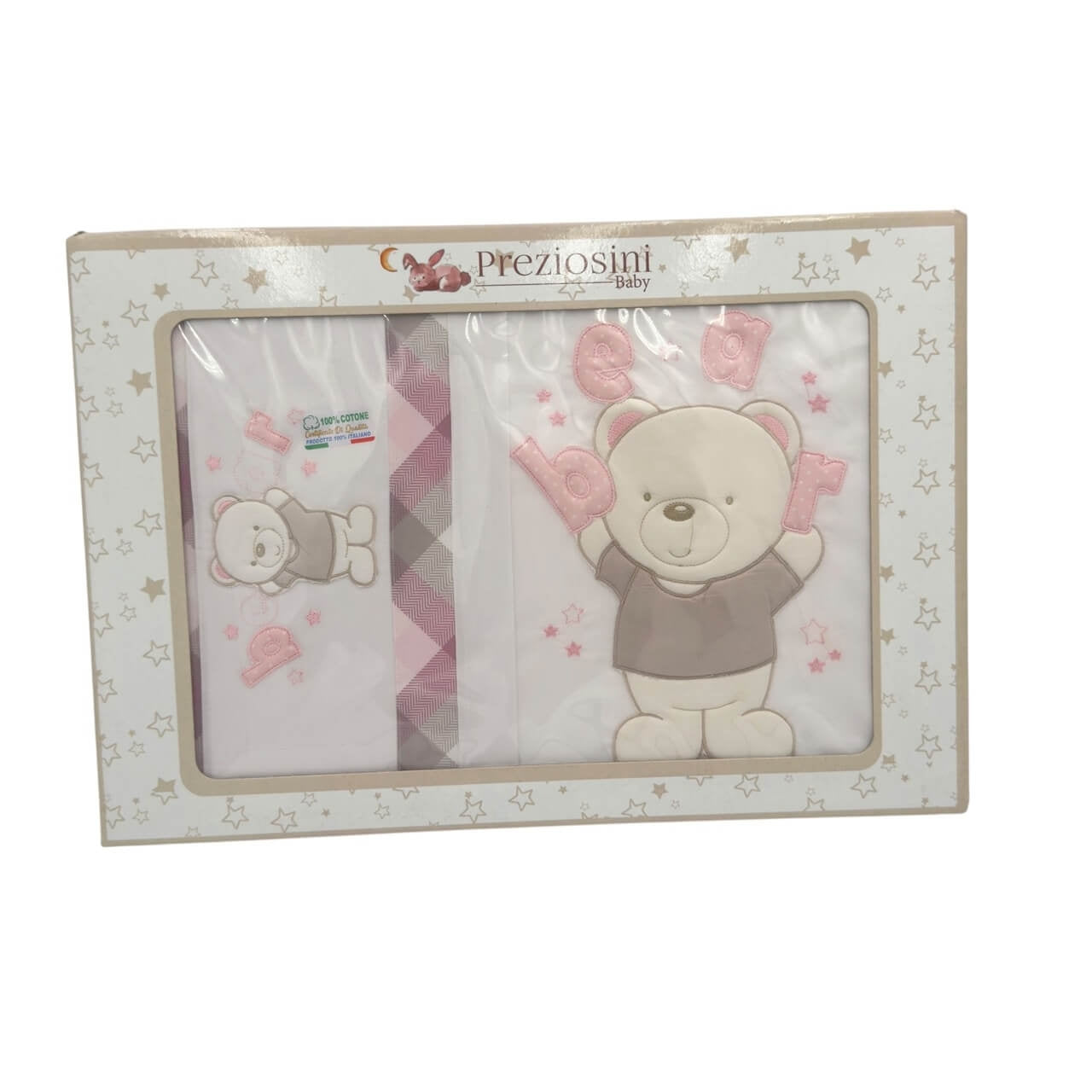 Komplettes Bettwäscheset + abnehmbare Bettdecke + Kinderwagen-Kissenbezug