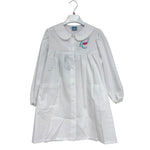 Weiße Grundschulschürze für Mädchen