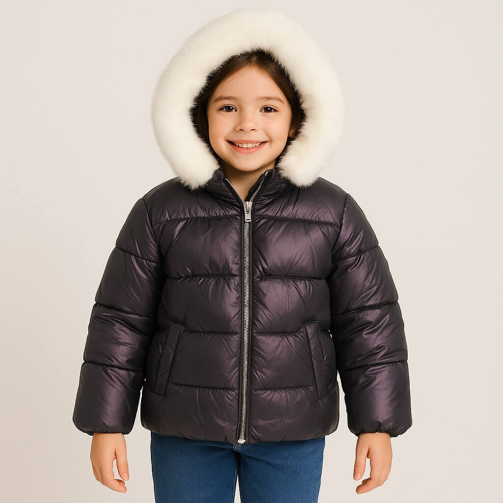 Wattierte Mädchenjacke