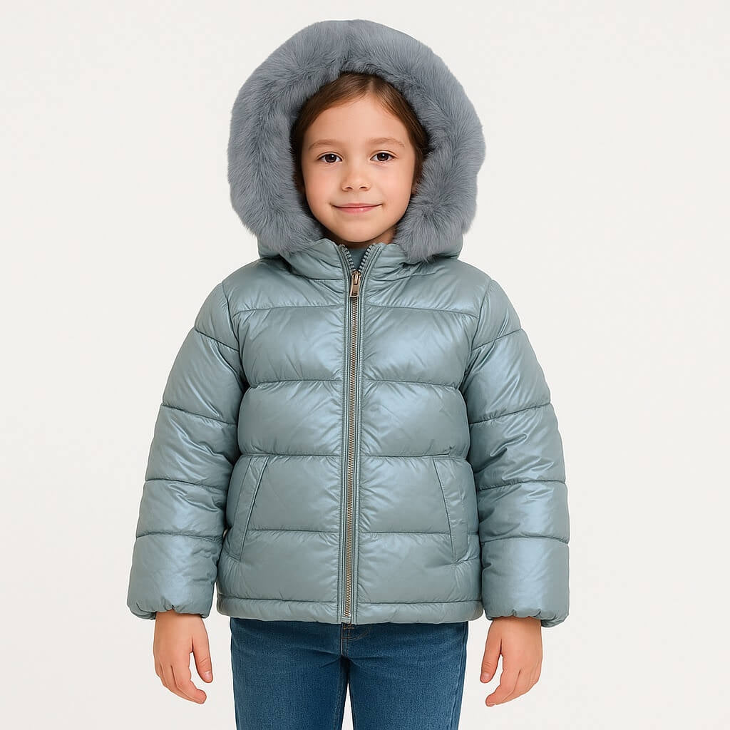 Wattierte Mädchenjacke