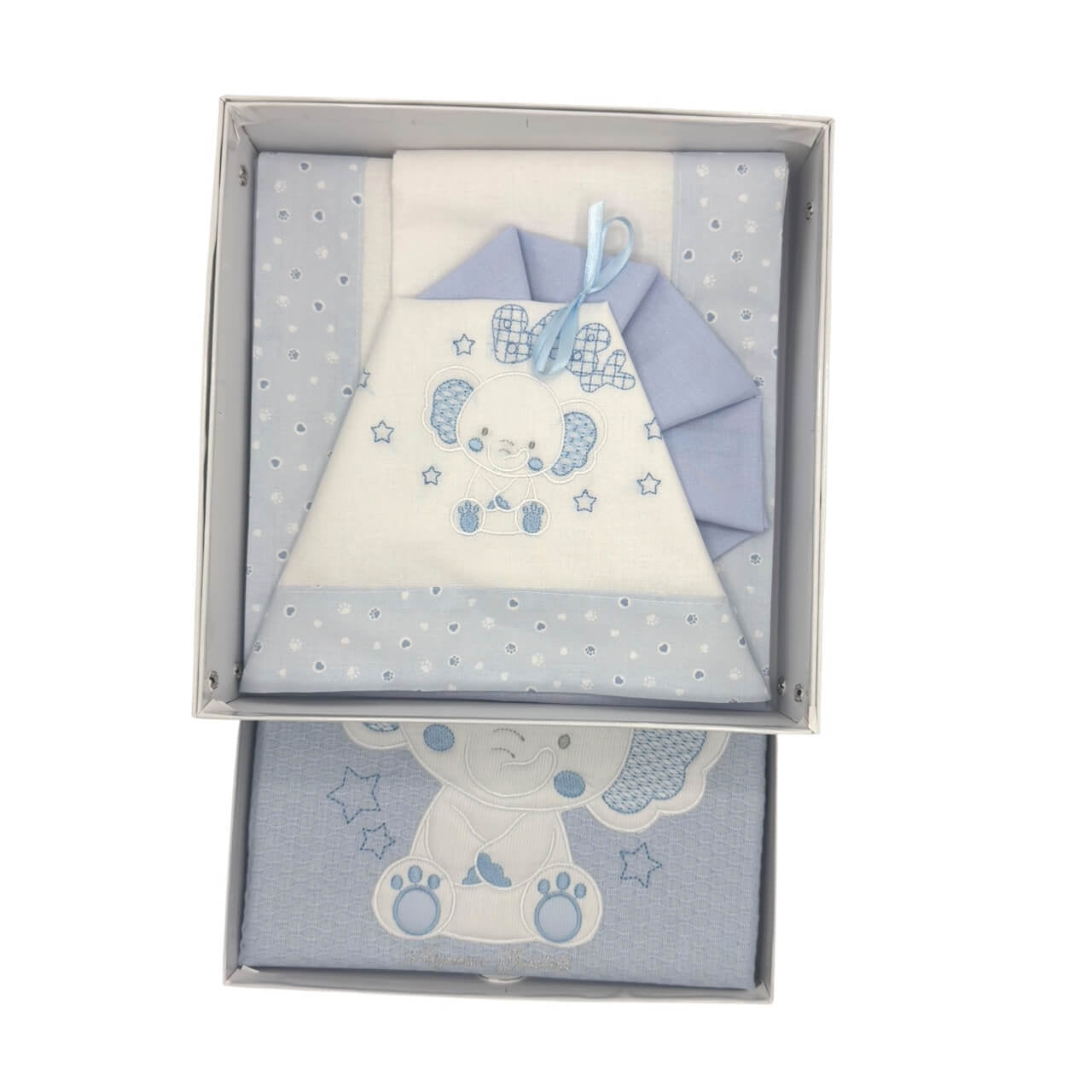 Kompletter Satz Bettlaken + Kinderwagenbezug aus Baumwolle