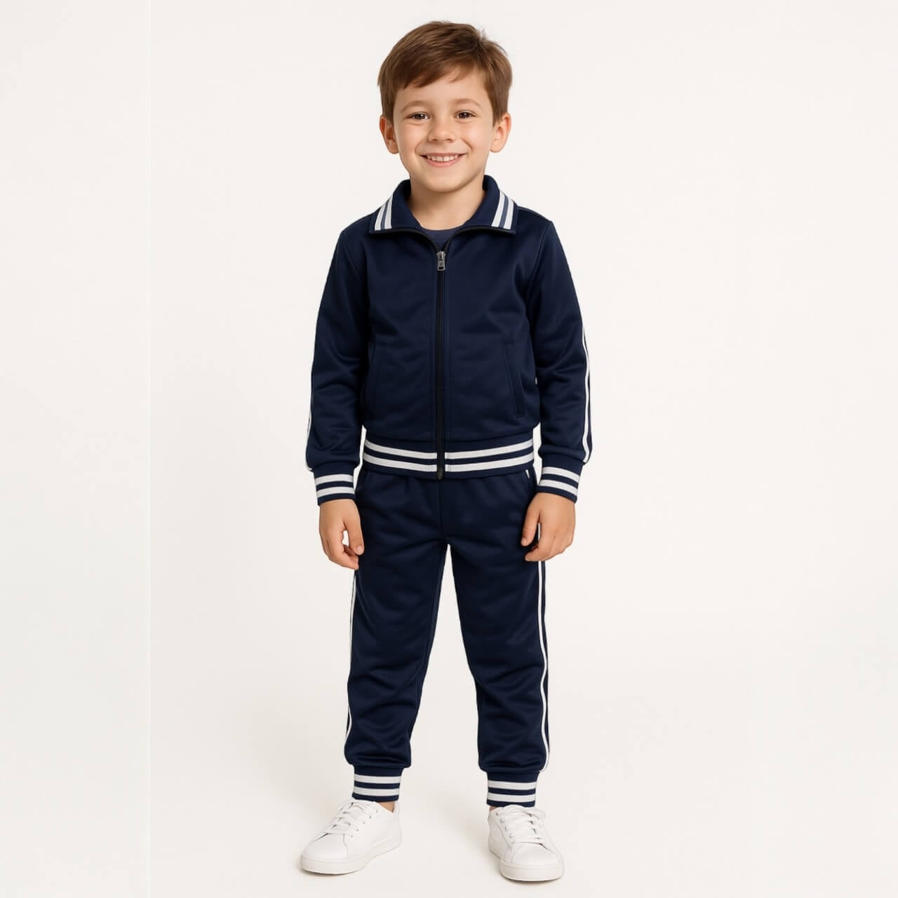 Acetat-Fleece-Schultrainingsanzug