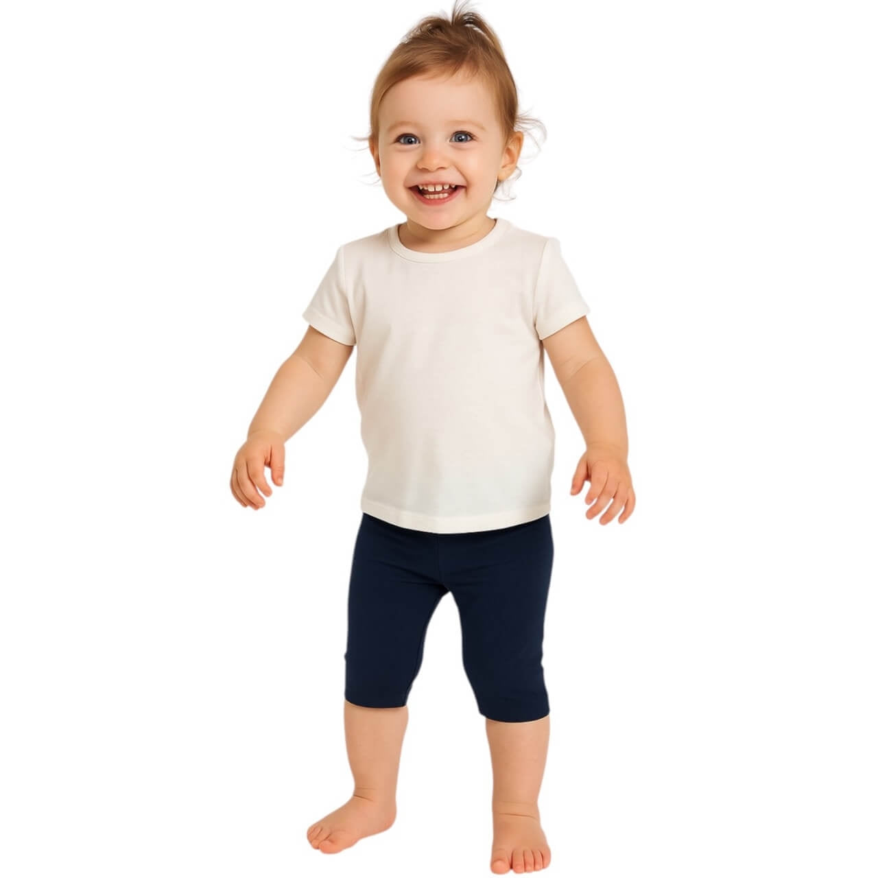 Kurze Baumwoll-Leggings für Mädchen