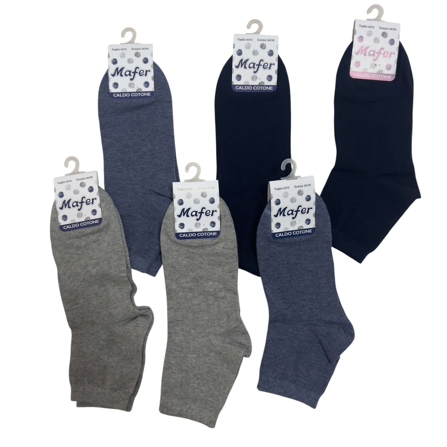 6 warme Baumwollsocken für Kinder