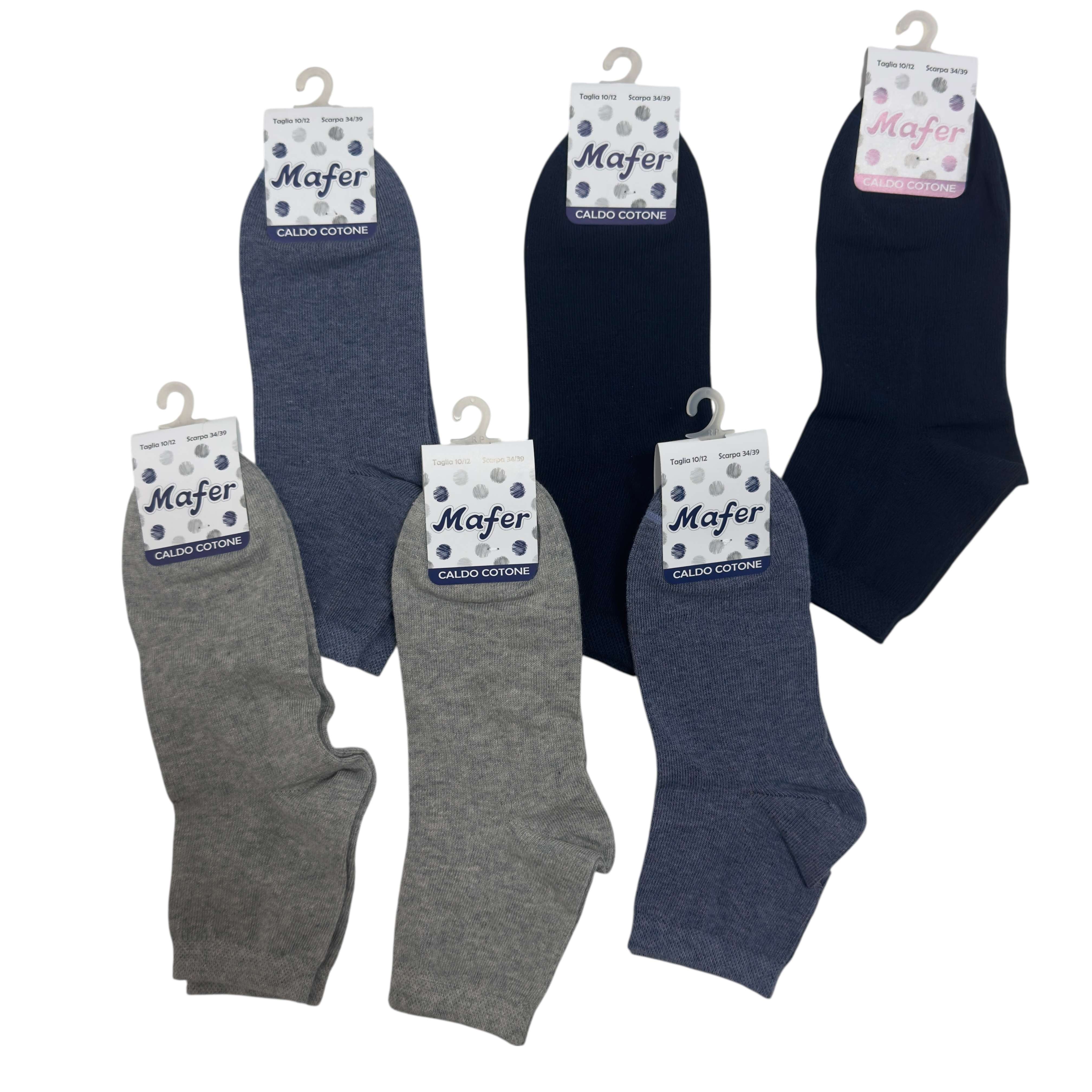 6 warme Baumwollsocken für Kinder