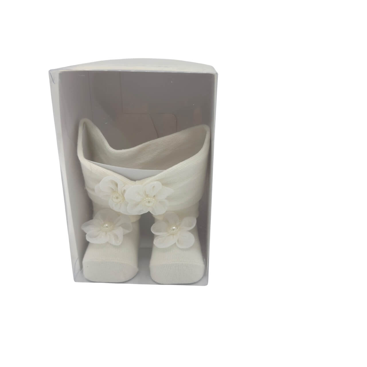Warmes Baumwoll-Stirnband + Schuhe-Set