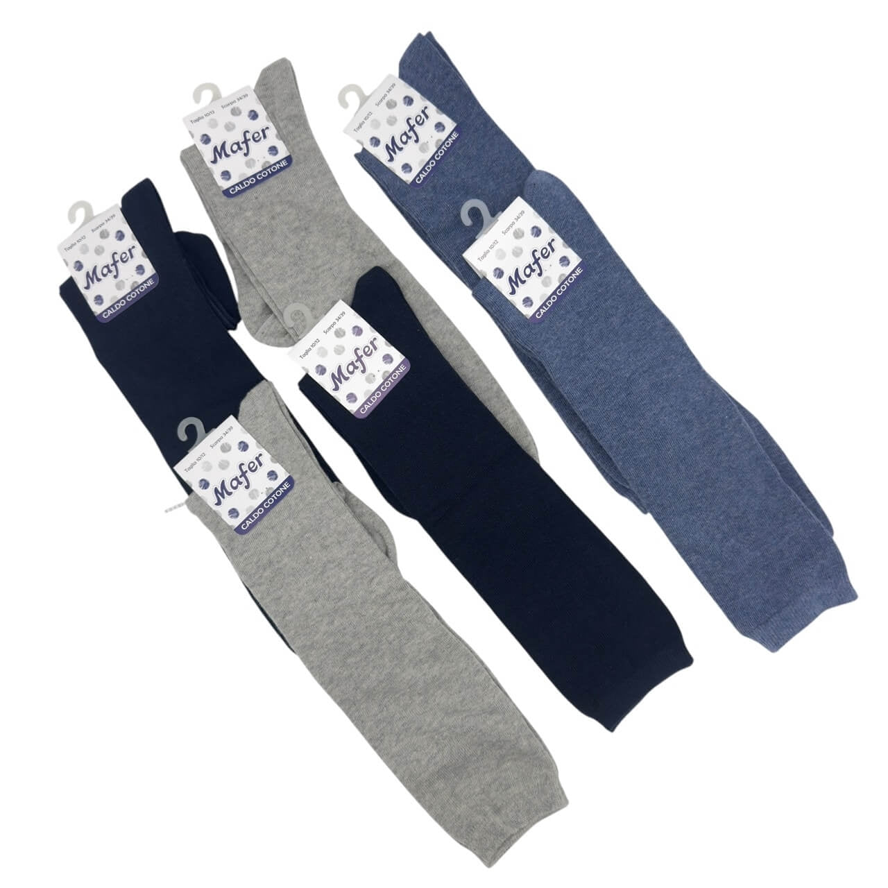 6 warme Baumwollsocken für Kinder