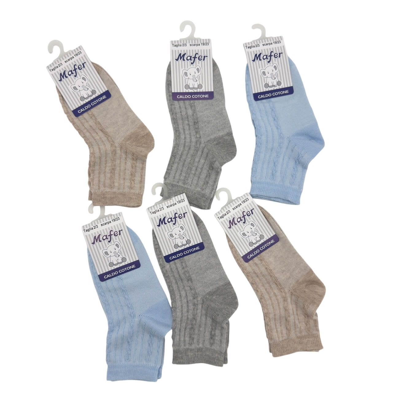 6 warme Baumwollsocken