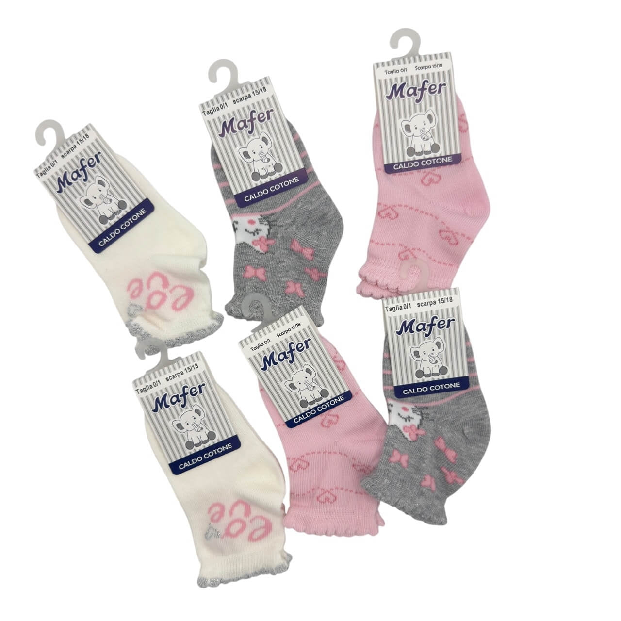 6 warme Baumwollsocken