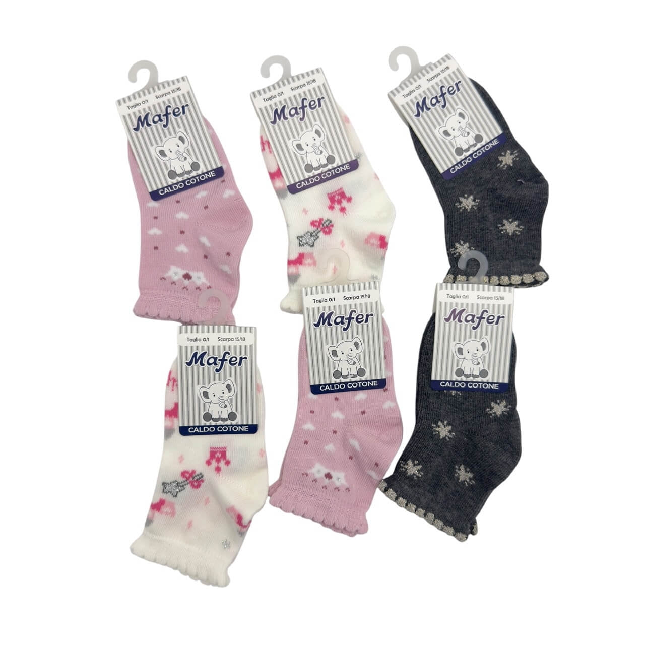 6 warme Baumwollsocken