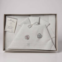 Kinderbett-Set aus 100 % Baumwolle mit Aufdruck und Stickerei