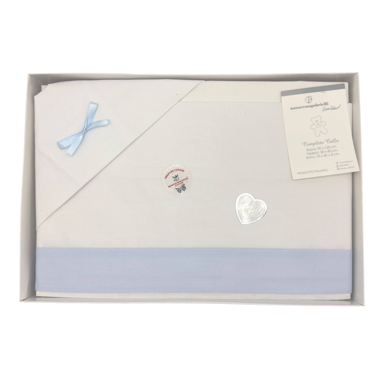 Komplettes Kinderwagenset zum Bedrucken und Besticken 100% Baumwolle